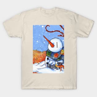 The First Snowman of the Season! T-Shirt